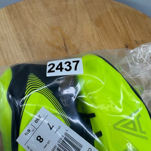 Mens 7 / Womens 8 - Adidas Copa Pure III Elite FG Soccer Cleats Lucid Lemon - Picture 9 of 9